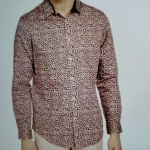 INC Men's Ditsy leopard shirt.